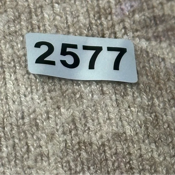 Anthropologie Women’s Size S Tan Button Henley V-Neck Viscose Blend Knit Sweater - Picture 11 of 11